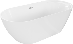 Mexen Laura vasca da bagno indipendente 170 x 80 cm, bianca - 53401708000