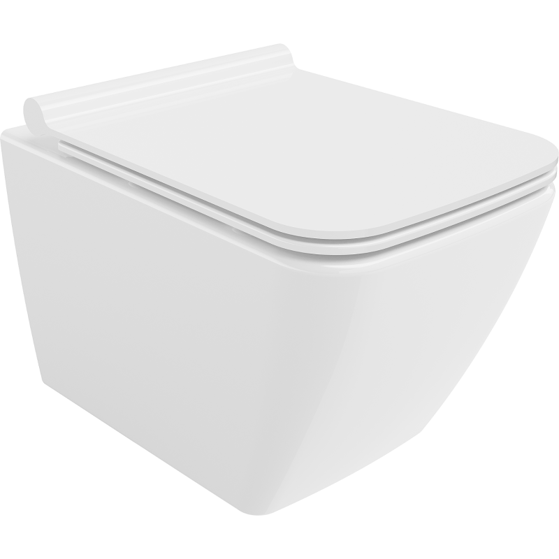 Mexen Vega WC-Schüssel Rimless mit Soft-Close-Slim-Sitz, Duroplast, weiß glänzend - 30654000