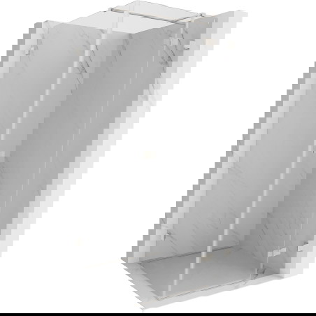 Mexen Lunar T prha kabina s krilnimi vrati desna 80 x 80 cm, prozorna, brušeni nikelj - 834T-080-080-97-00-P