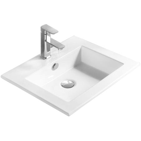 Mexen Salma lavabo encastré dans le plan 54 x 47 cm, blanc - 25395400