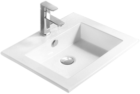 Mexen Salma νεροχύτης ενσωματωμένος στον πάγκο 54 x 47 cm, λευκός - 25395400