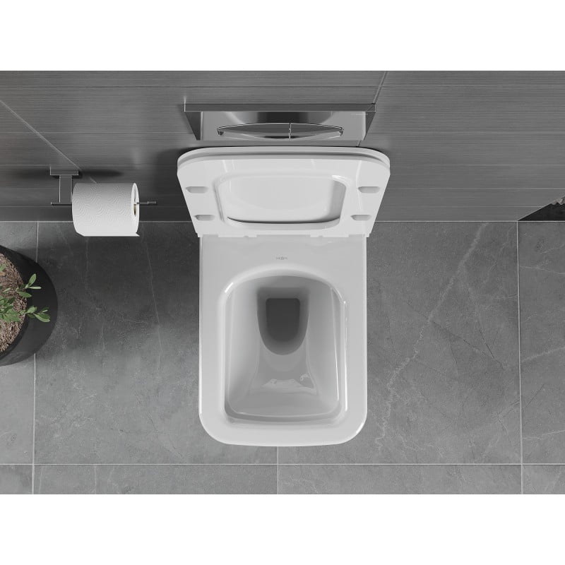 Mexen Vega miska wc Rimless z deską wolnoopadającą slim, duroplast, biała połysk - 30654000