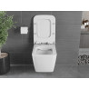 Mexen Vega rimless WC-pott aeglaselt sulguva õhukese duroplast-kaanega, läikiv valge - 30654000