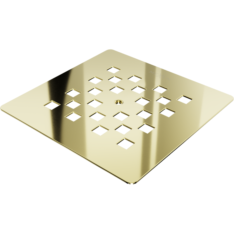 Mexen Stone+ máscara para base de duche, dourada - 44910050