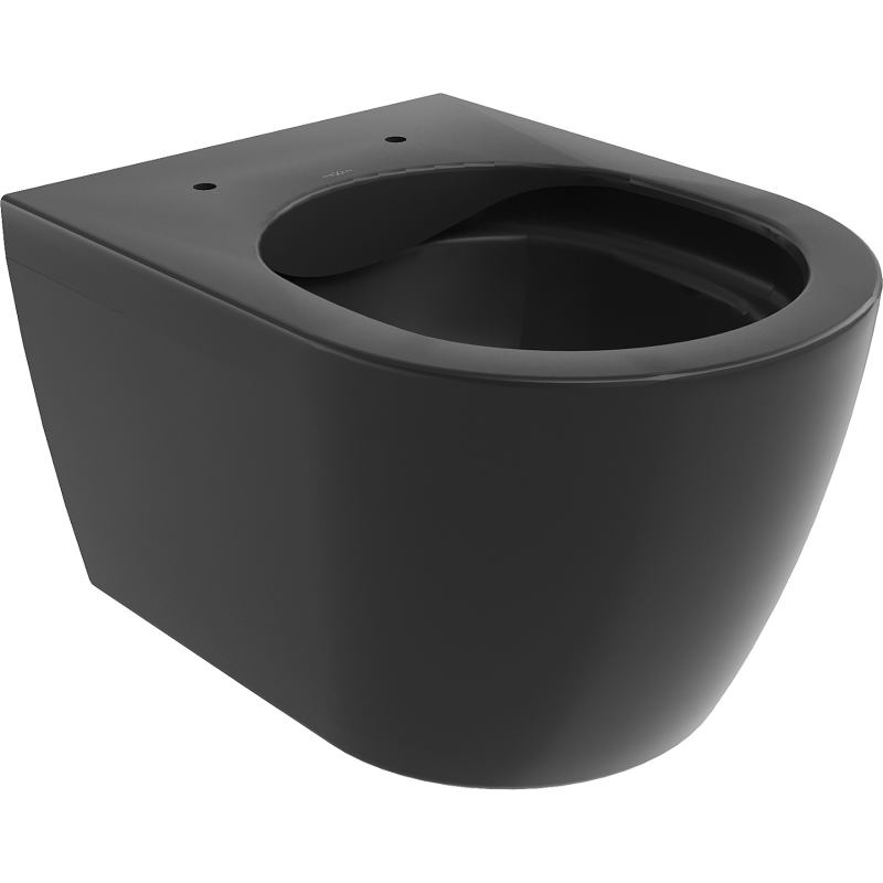 Mexen Carmen Rimless WC Bowl, Black Matte - 3388XX85
