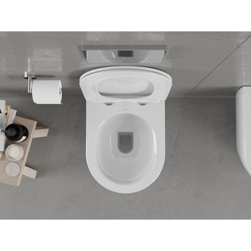 Mexen Carmen miska wc Rimless, biała połysk - 3388XX00