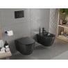 Mexen Carmen cuvette WC Rimless avec abattant à descente lente slim, duroplast, noir mat - 30881085