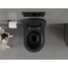 Mexen Carmen WC-Schüssel Rimless mit langsam schließendem, schlankem Duroplast-Sitz, schwarze Matte - 30881085