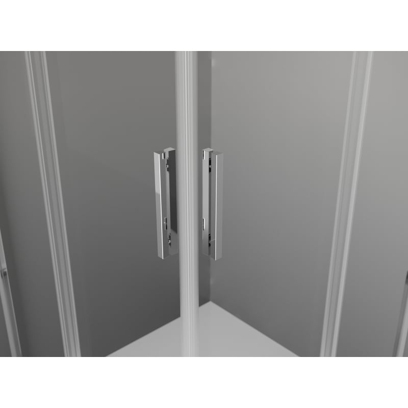 Mexen Exo quadratische Duschkabine, Schiebetür 85 x 85 cm, transparent, chrom - 8111-085-085-01-00