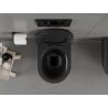 Mexen Carmen wc-skål Rimless med mjukstängande slim-sits, duroplast, svart matt - 30880185