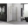 Mexen Exo-S Duo cabina doccia quadrata scorrevole 95 x 95 cm, trasparente, oro - 8111-095-095-50-00