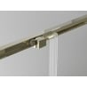 Mexen Exo-S Duo cabina doccia quadrata scorrevole 95 x 95 cm, trasparente, oro - 8111-095-095-50-00