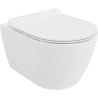 Mexen Carmen cuvette WC sans rebord avec abattant à descente progressive slim, duroplast, blanc brillant - 30880100