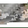 Mexen Carmen cuvette WC sans rebord avec abattant à descente progressive slim, duroplast, blanc brillant - 30880100