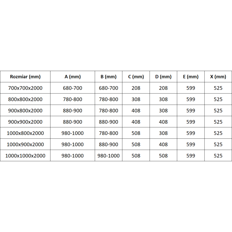 Mexen Exo viisikulmainen taittuva suihkukoppi 90 x 80 cm, läpinäkyvä, kromi - 812-090-080-01-00