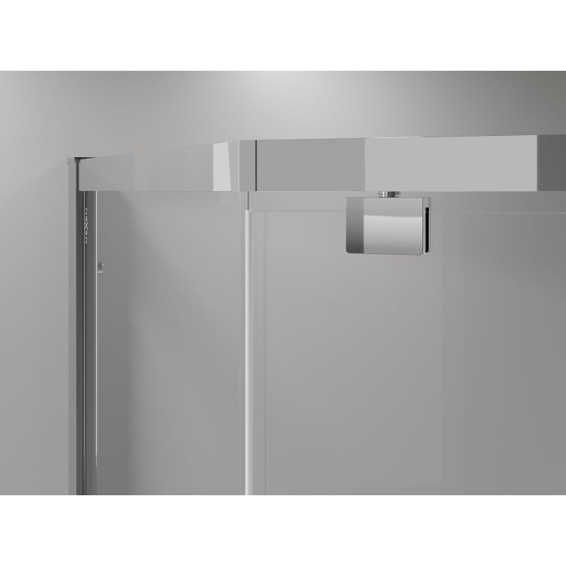 Mexen Exo-R cabina doccia pentagonale battente 100 x 80 cm, trasparente, cromo - 812-100-080-01-00