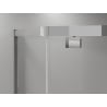 Mexen Exo-R vijfhoekige scharnierende douchecabine 100 x 80 cm, transparant, chroom - 812-100-080-01-00