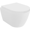 Mexen Carmen inodoro Rimless con asiento de cierre suave duroplast, blanco brillo - 30880200
