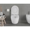 Mexen Carmen WC-Schüssel Rimless mit langsam schließendem, hartem Sitz, Duroplast, glänzend weiß - 30880200