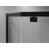 Mexen Exo cabina doccia pentagonale a battente 90 x 80 cm, trasparente, nera - 812-090-080-70-00