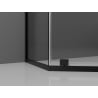 Mexen Exo cabine de douche pentagonale battante 100 x 90 cm, transparent, noir - 812-100-090-70-00