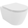 Mexen Carmen inodoro Rimless con asiento de caída lenta slim, duraplast, blanco brillante - 30880300