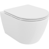 Mexen Carmen inodoro Rimless con asiento de cierre suave slim, duroplast, blanco brillante - 30880300