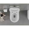 Mexen Carmen wc-pot zonder rand met langzaam sluitende harde zitting, duroplast, wit glanzend - 30880200