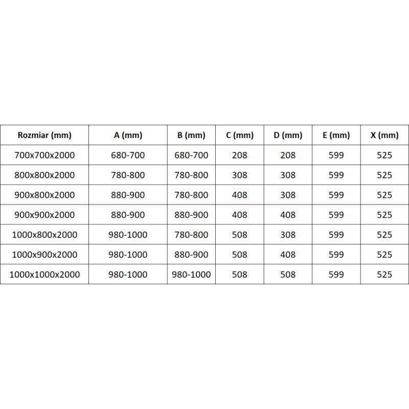 Mexen Exo Pentagonal Hinged Shower Enclosure 100 x 90 cm, Transparent, Gold - 812-100-090-50-00