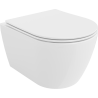 Mexen Carmen cuvette WC sans bride avec abattant slim à descente progressive, duroplast, blanc brillant - 30880400