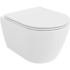 Mexen Carmen sanita suspensa Rimless com tampa slim de fecho suave, duroplast, branco brilho - 30880400