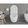 Mexen Carmen miska wc Rimless z deską wolnoopadającą slim, duroplast, biała połysk - 30880400