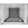 Mexen Exo-B Duo dubbele scharnierende douchedeuren 120 cm, transparant, zwart - 814-120-000-70-00