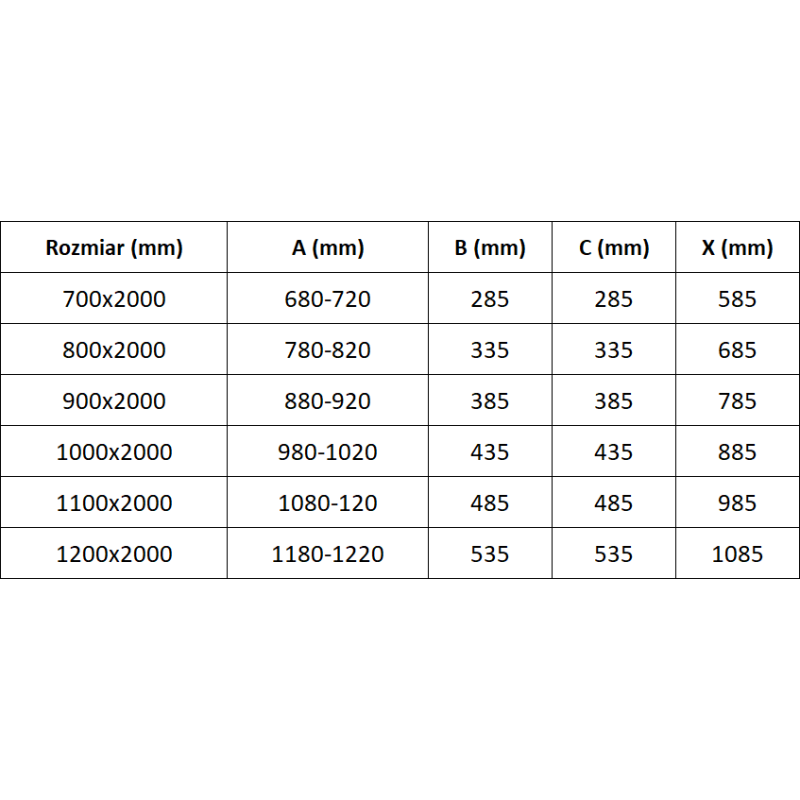 Mexen Exo puertas de ducha batientes dobles 120 cm, transparentes, doradas - 814-120-000-50-00