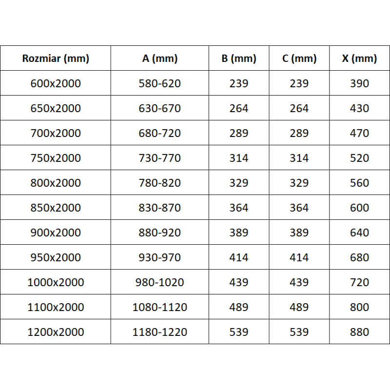 Mexen Exo saliekamās dušas durvis 100 cm, caurspīdīgas, melnas - 816-100-000-70-00