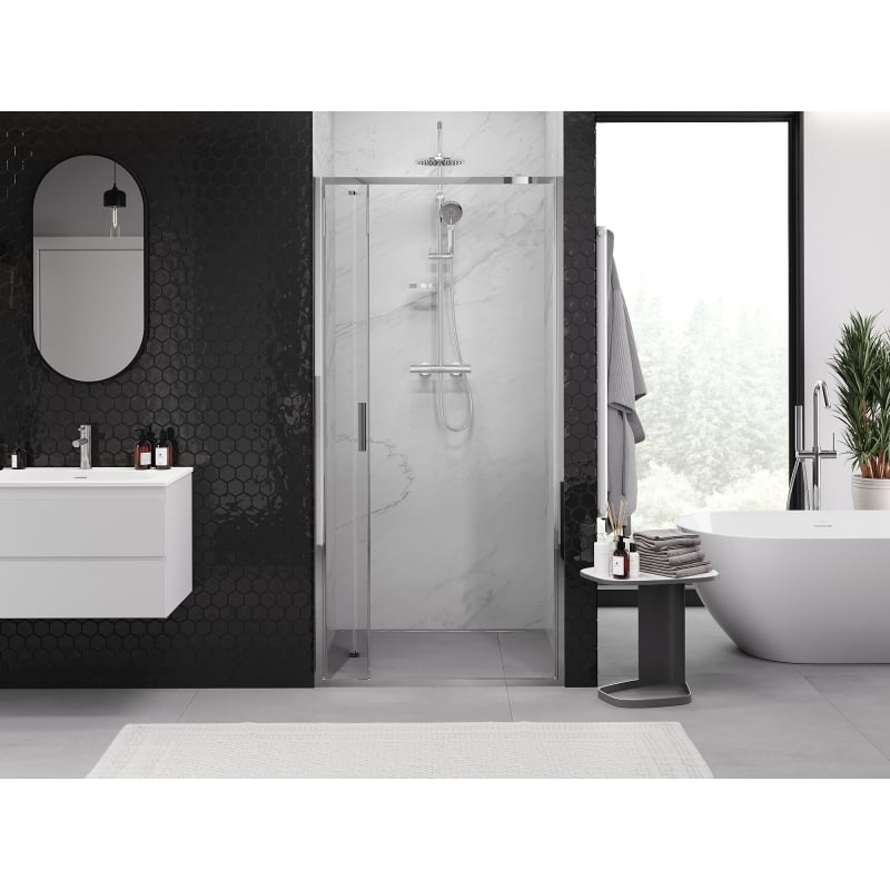 Mexen Exo drzwi prysznicowe składane 110 cm, transparent, chrom - 816-110-000-01-00