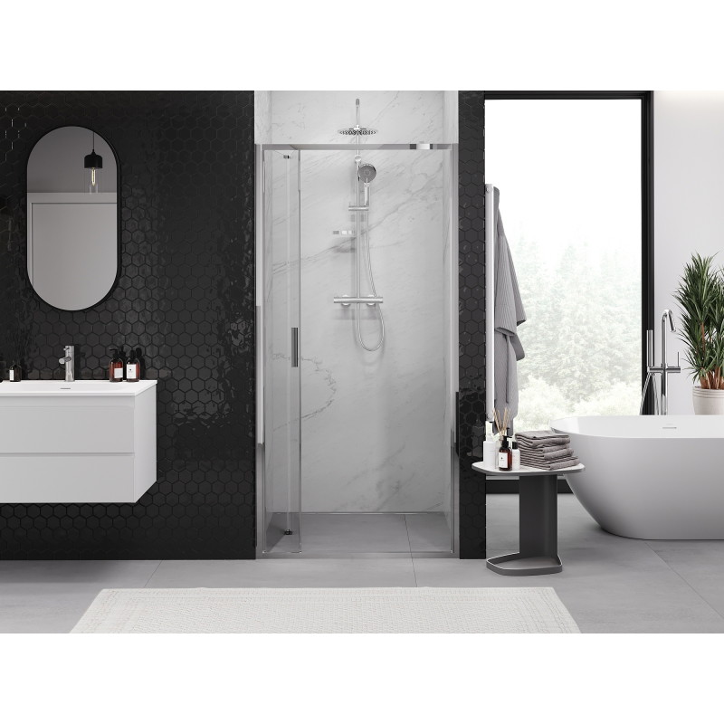 Mexen Exo drzwi prysznicowe składane 120 cm, transparent, chrom - 816-120-000-01-00