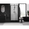 Mexen Exo folding shower door 110 cm, transparent, black - 816-110-000-70-00