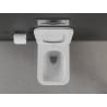 Mexen Cube Rimless toilet bowl with soft-close slim seat, duroplast, glossy white - 30924000