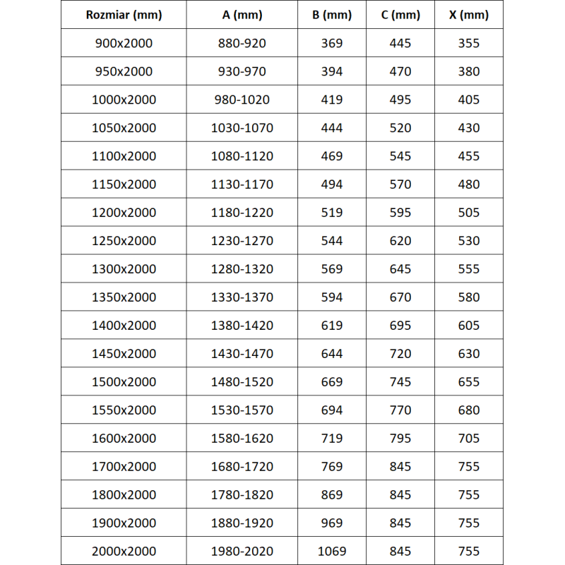 Mexen Exo liukuovi suihku 155 cm, läpinäkyvä, musta - 8151-155-000-70-00