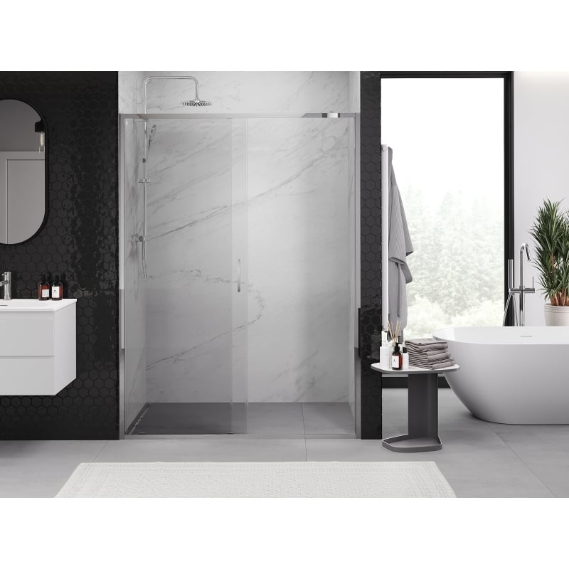 Mexen Exo-S porte doccia scorrevoli 190 cm, trasparenti, cromo - 8151-190-000-01-00
