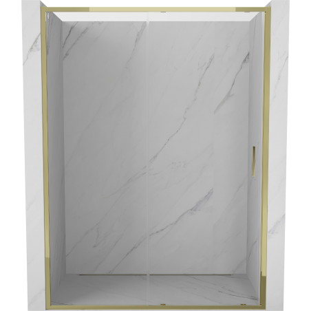 Mexen Exo-S schuifbare douchedeur 190 cm, transparant, goud - 8151-190-000-50-00