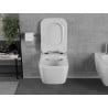 Mexen Margo Rimless WC-Schüssel mit langsam schließendem Slim-Sitz aus Duroplast, glänzend weiß - 30420800