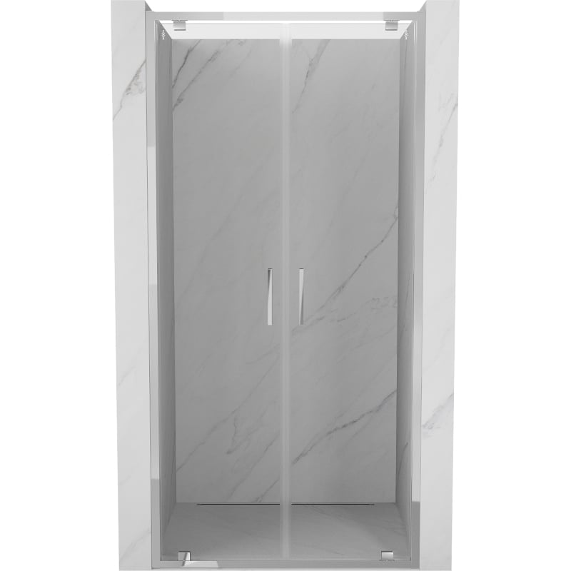 Mexen Exo dubbla duschdörrar 120 cm, transparent, krom - 8182-120-000-01-00