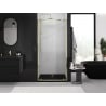 Mexen Exo-BR Duo dubbla svängbara duschdörrar 110 cm, transparenta, guld - 8182-110-000-50-00