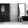Mexen Exo-BR Duo dubbla svängbara duschdörrar 110 cm, transparenta, guld - 8182-110-000-50-00