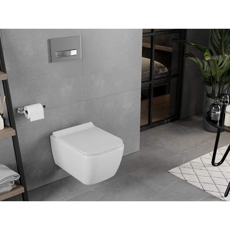 Mexen Elis rimloze wc-pot, wit glans - 3391XX00