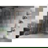 Mexen Mist H T Duschkabine, schwenkbar, links, 100 x 100 cm, transparent, gebürstetes Kupfer - 8A5T-100-100-65-00-L