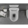 Mexen Lena WC-Schüssel Rimless mit Soft-Close Slim Sitz, Duroplast, weiß/goldenes Karo-Muster - 30224009