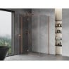 Mexen Mist-H T left hinged shower cabin 75 x 90 cm, transparent, brushed copper - 8A5T-075-090-65-00-L